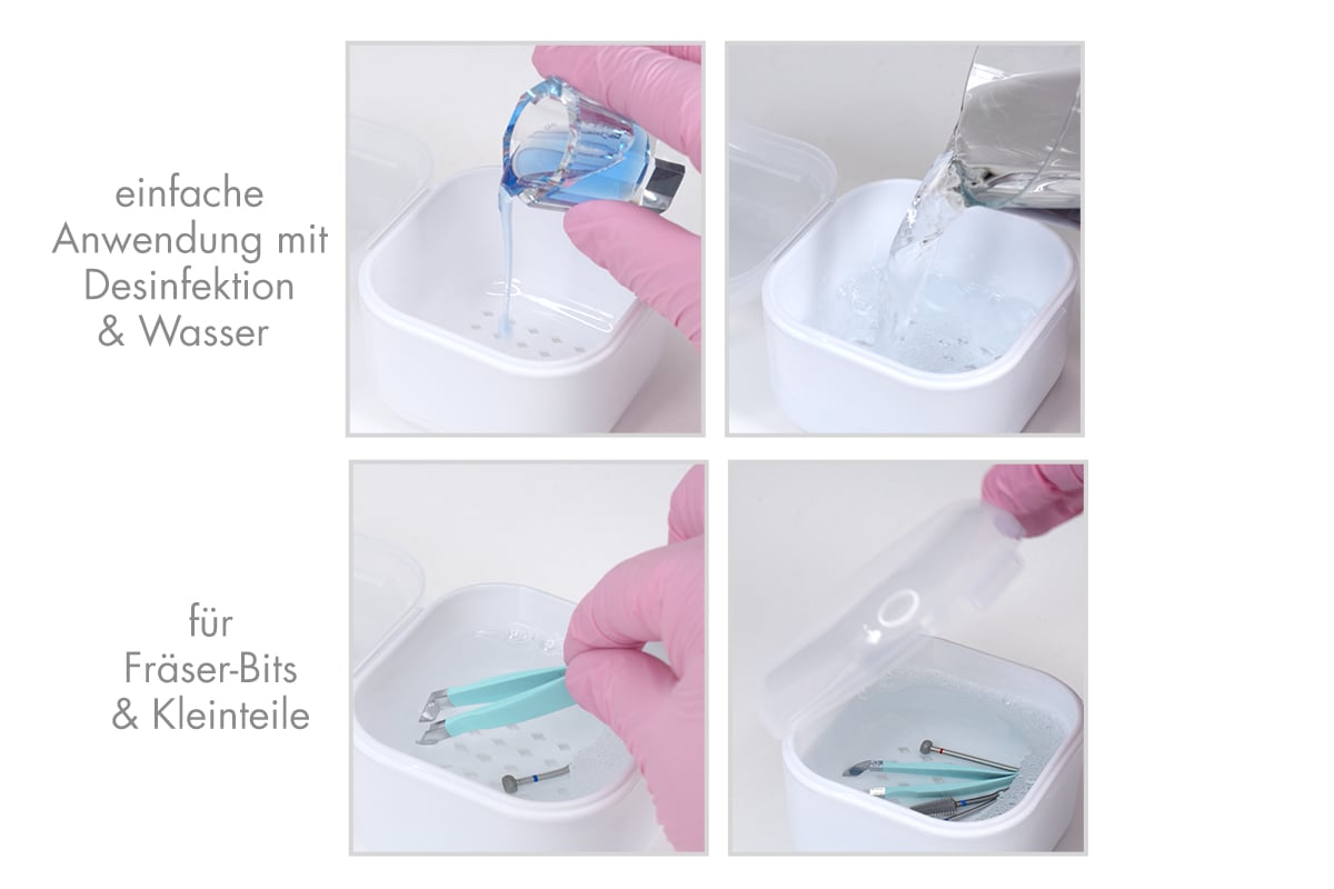 Jolifin Desinfektionswanne für Fräser-Bits & Kleinteile