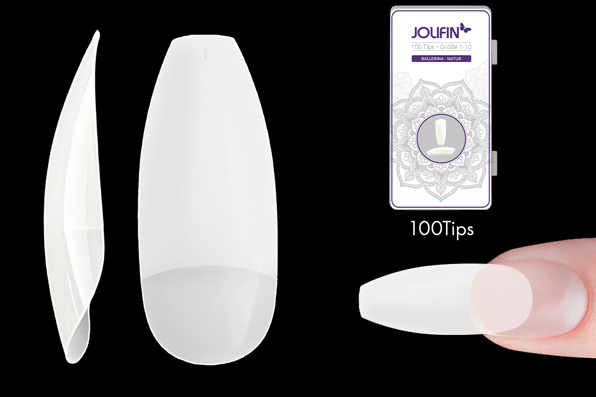 Jolifin 100 tip box ballerina - natural