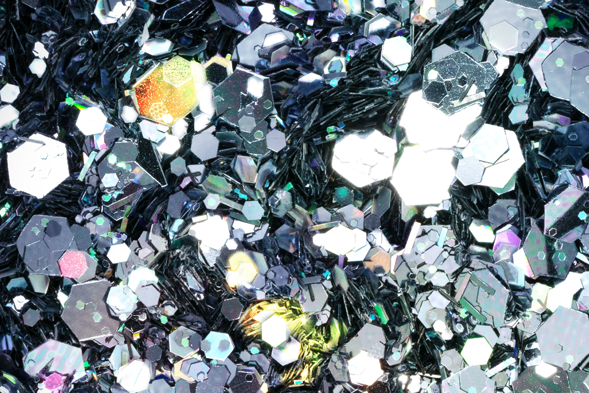 Jolifin LAVENI Sparkle Glitter - hologram anthracite