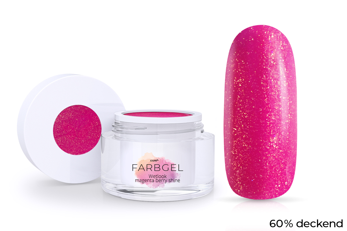 Jolifin Wetlook Farbgel - magenta berry shine 5ml