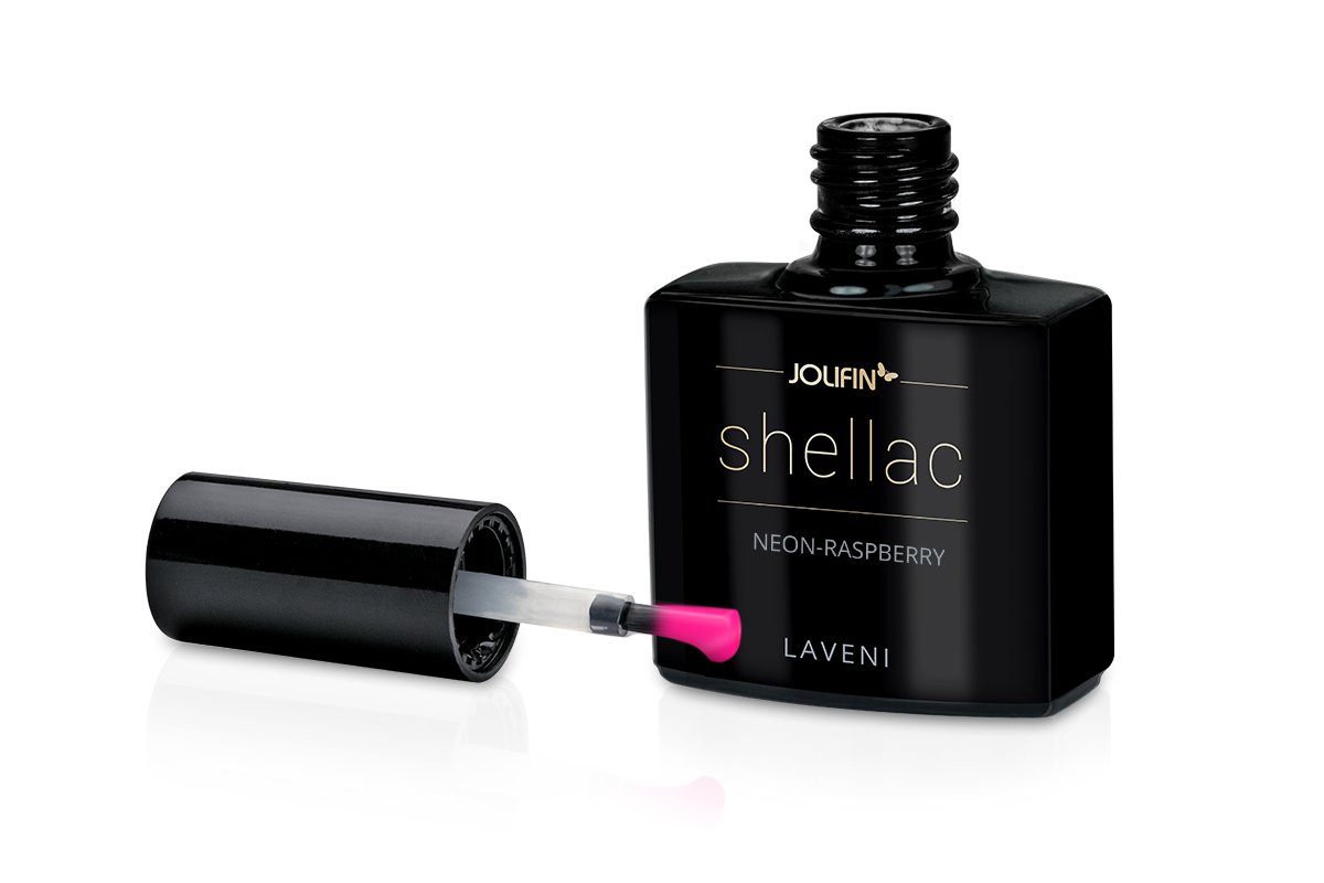 Jolifin LAVENI Shellac - neon raspberry 10ml