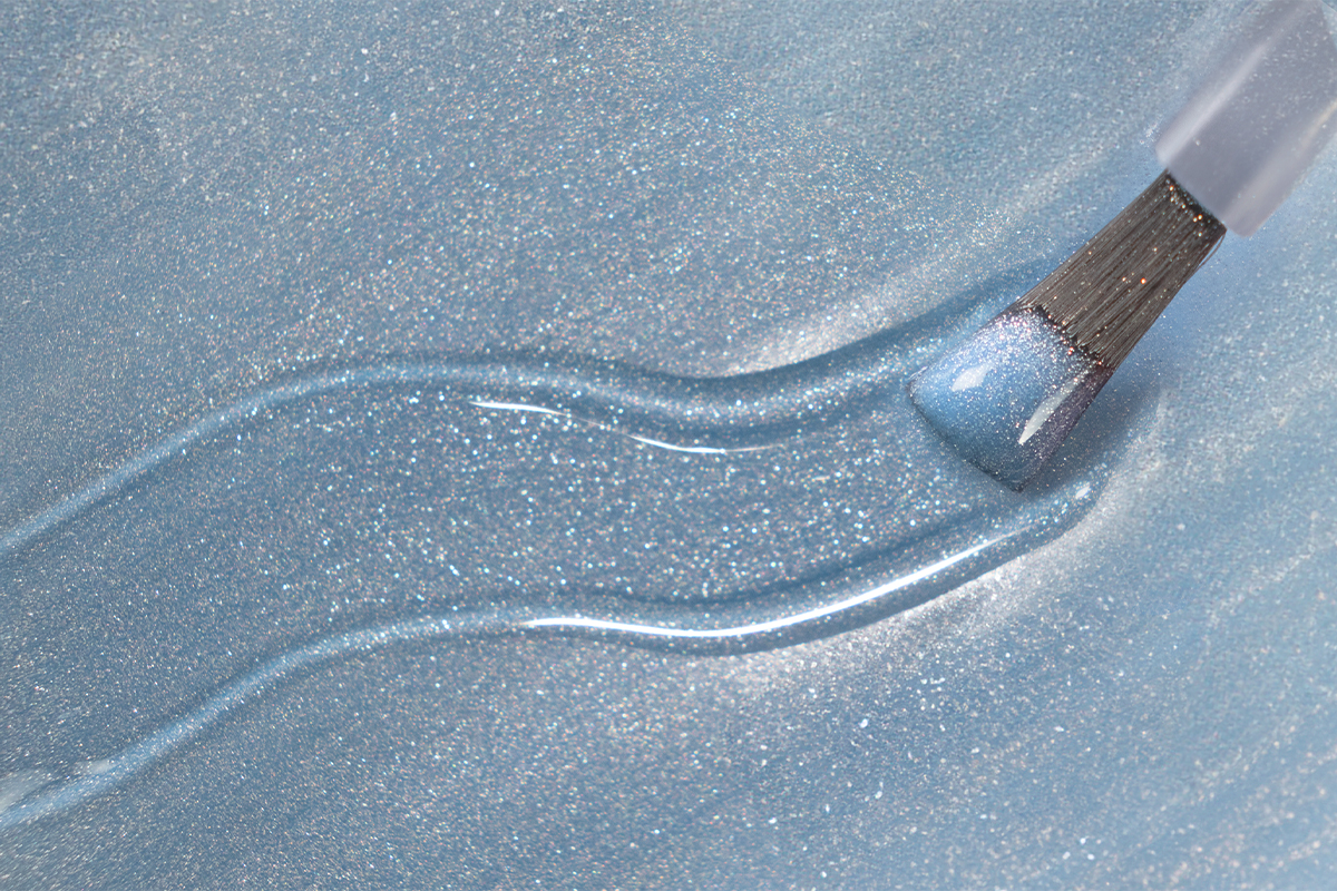 Jolifin LAVENI Shellac - Solar Cat-Eye sky blue 10ml