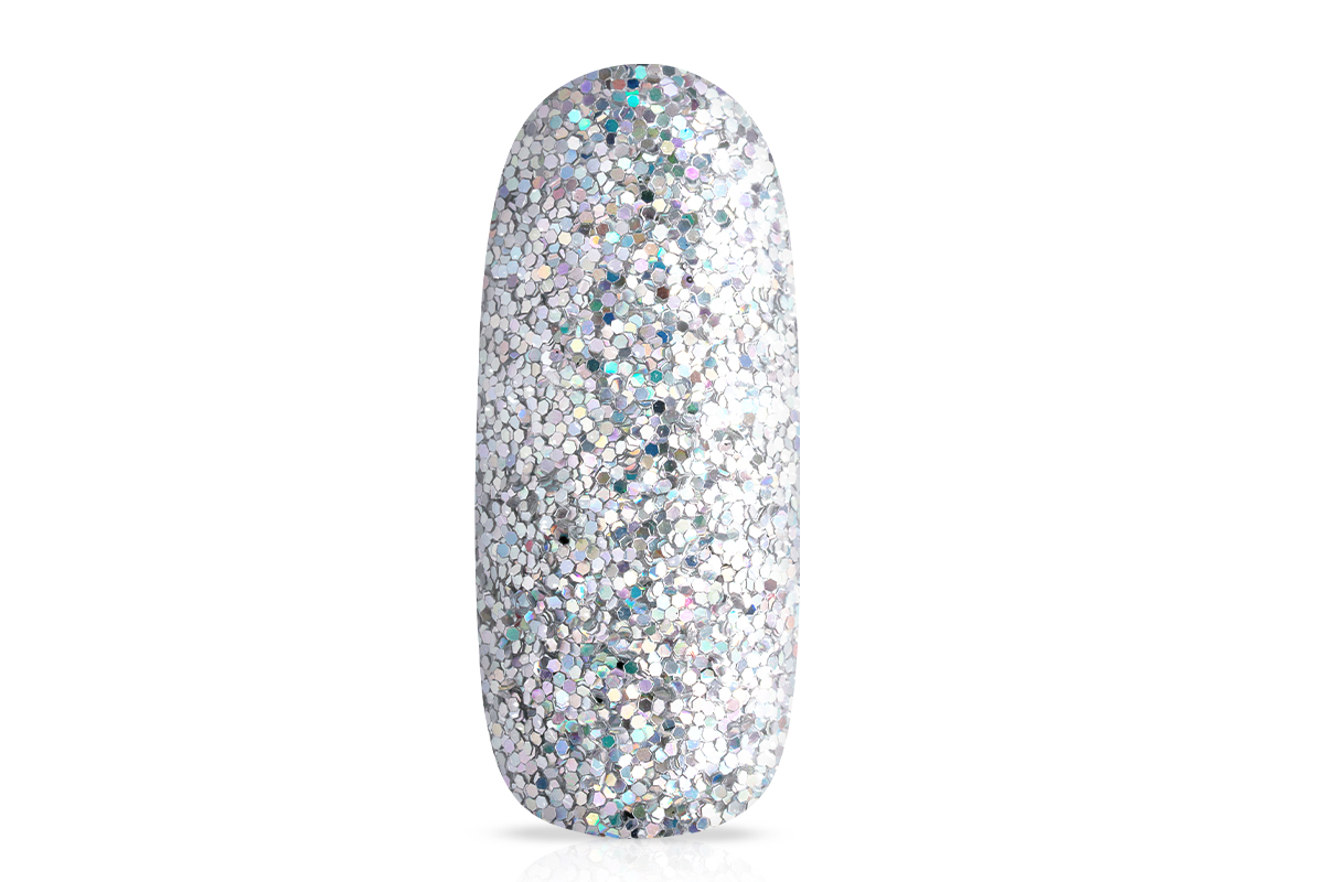 Jolifin Glitterpowder - hologram silver