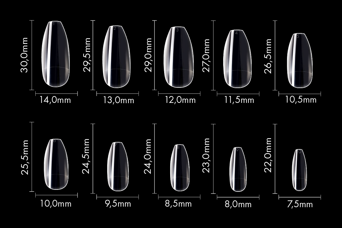 Jolifin 100 tip box - ballerina clear