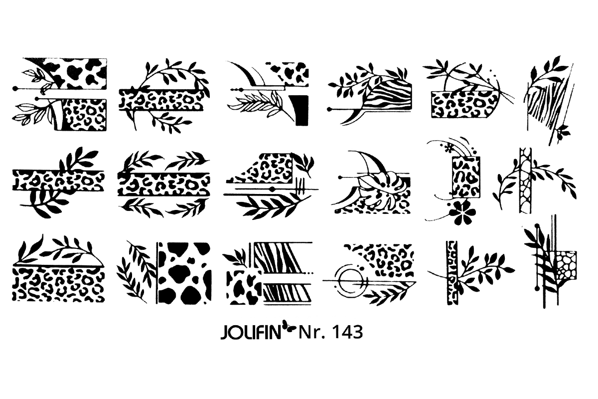 Jolifin Stamping-Schablone Nr. 143