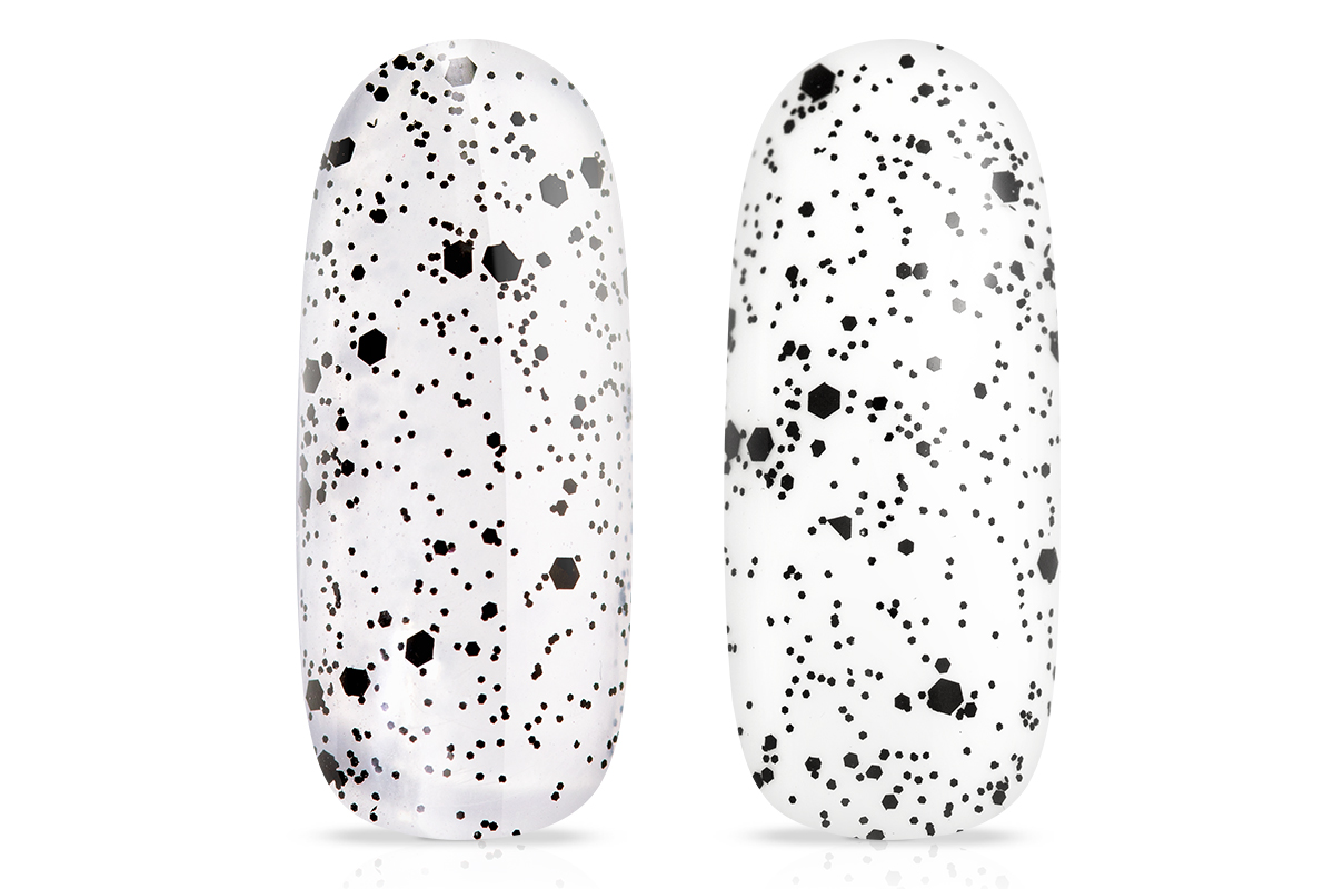 Jolifin LAVENI Shellac - Top-Coat without sweat layer black dots 10ml