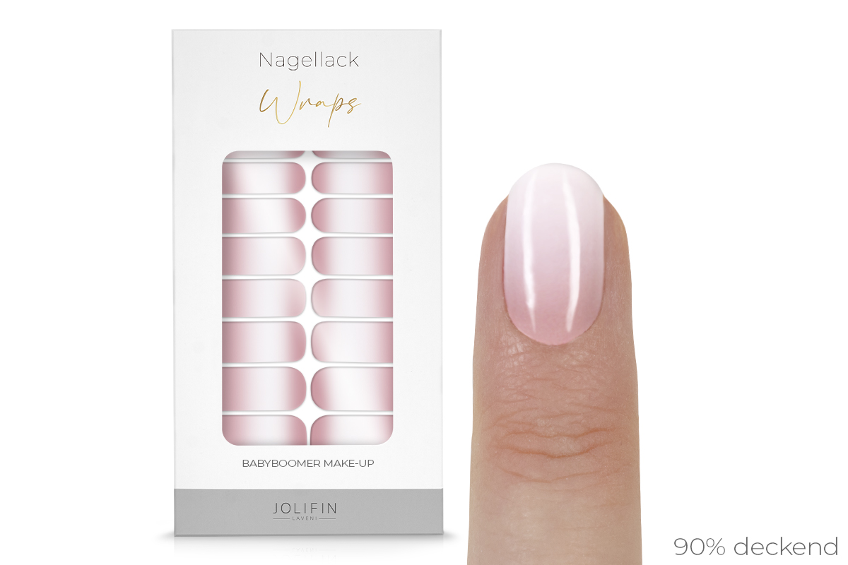 Jolifin LAVENI Nagellack-Wraps - Babyboomer make-up