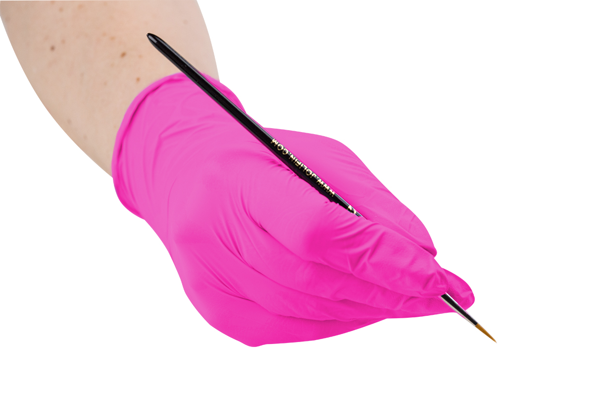Nitrile gloves Magenta Pearl size XS