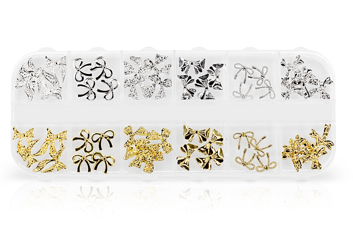 Jolifin XL Overlay Display - Schleifen Mix Gold & Silber