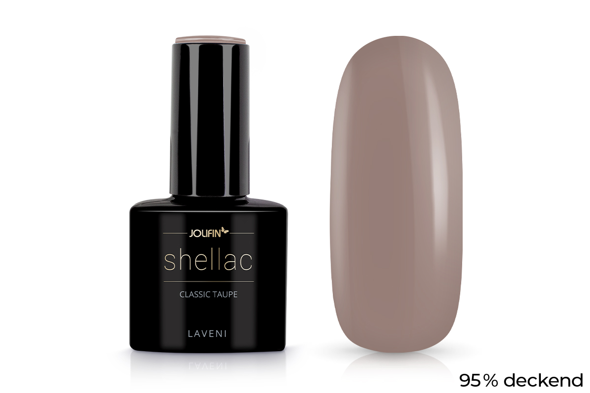 Jolifin LAVENI Shellac - classic taupe 10ml