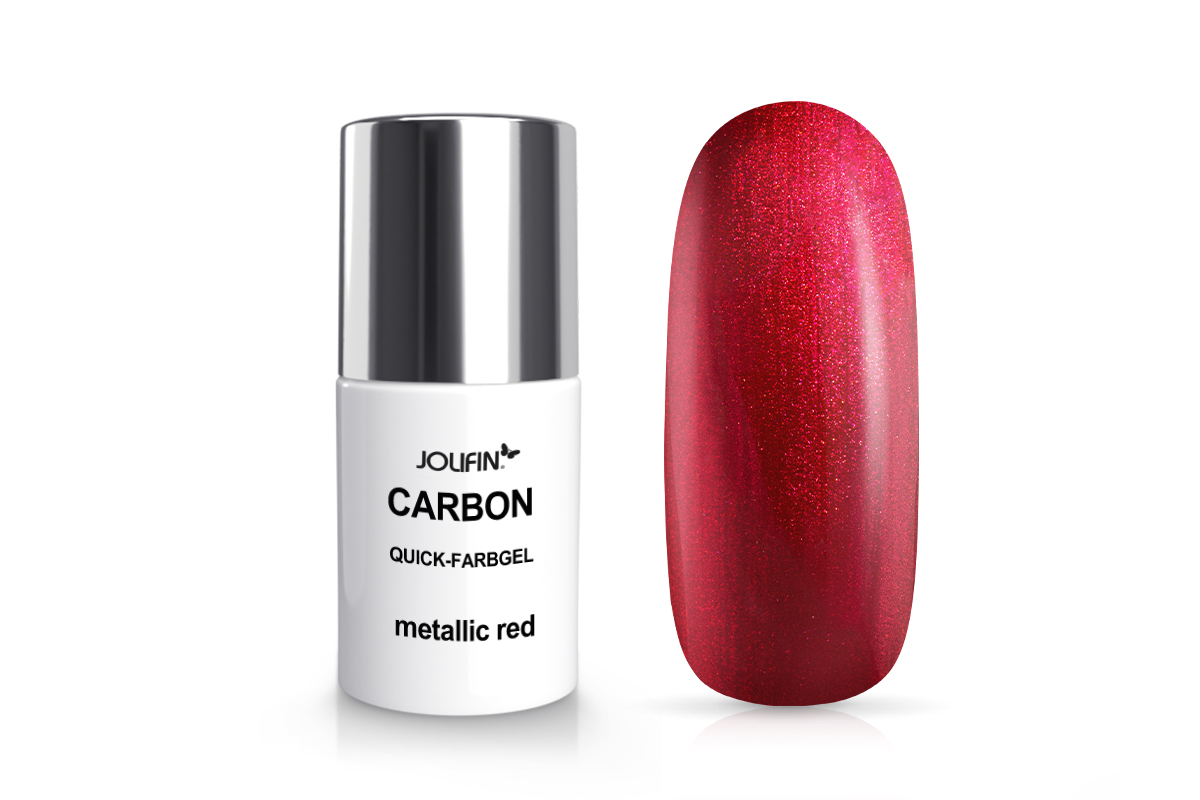 Jolifin Carbon Quick colour gel - metallic red 11ml