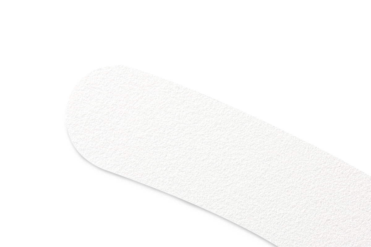 File curved white 100/180
