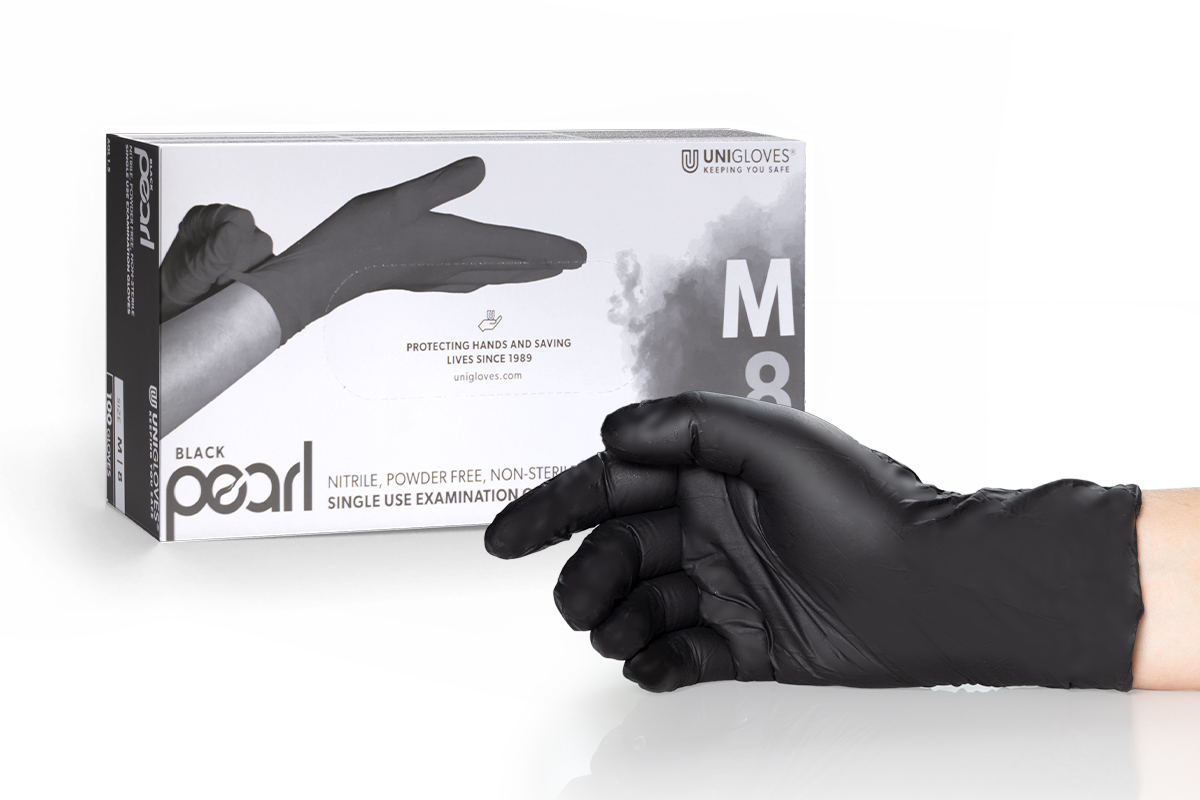 Nitrile gloves Black Pearl size M