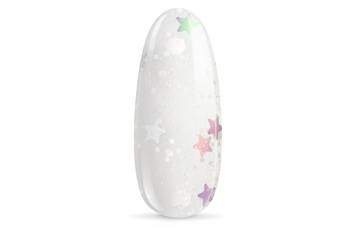 Jolifin LAVENI Shellac - Top-Coat super matt without sweat layer snow flurry 10ml