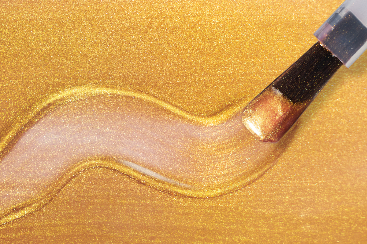 Jolifin LAVENI Shellac - Cat-Eye golden sunset 10ml