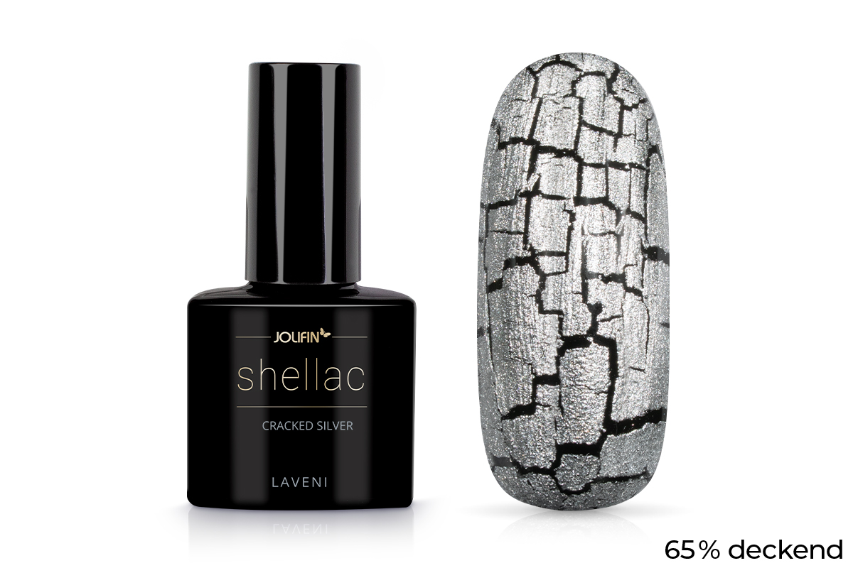 Jolifin LAVENI Shellac - cracked silver 10ml