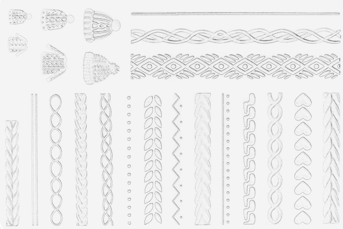 Jolifin 3D Silicone Stencil - extra flat no. 2 Jolifin 3D Silicone Stencil - extra flat no. 2