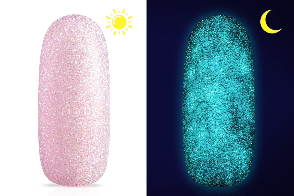 Jolifin Nightshine glitter powder - pastel baby pink