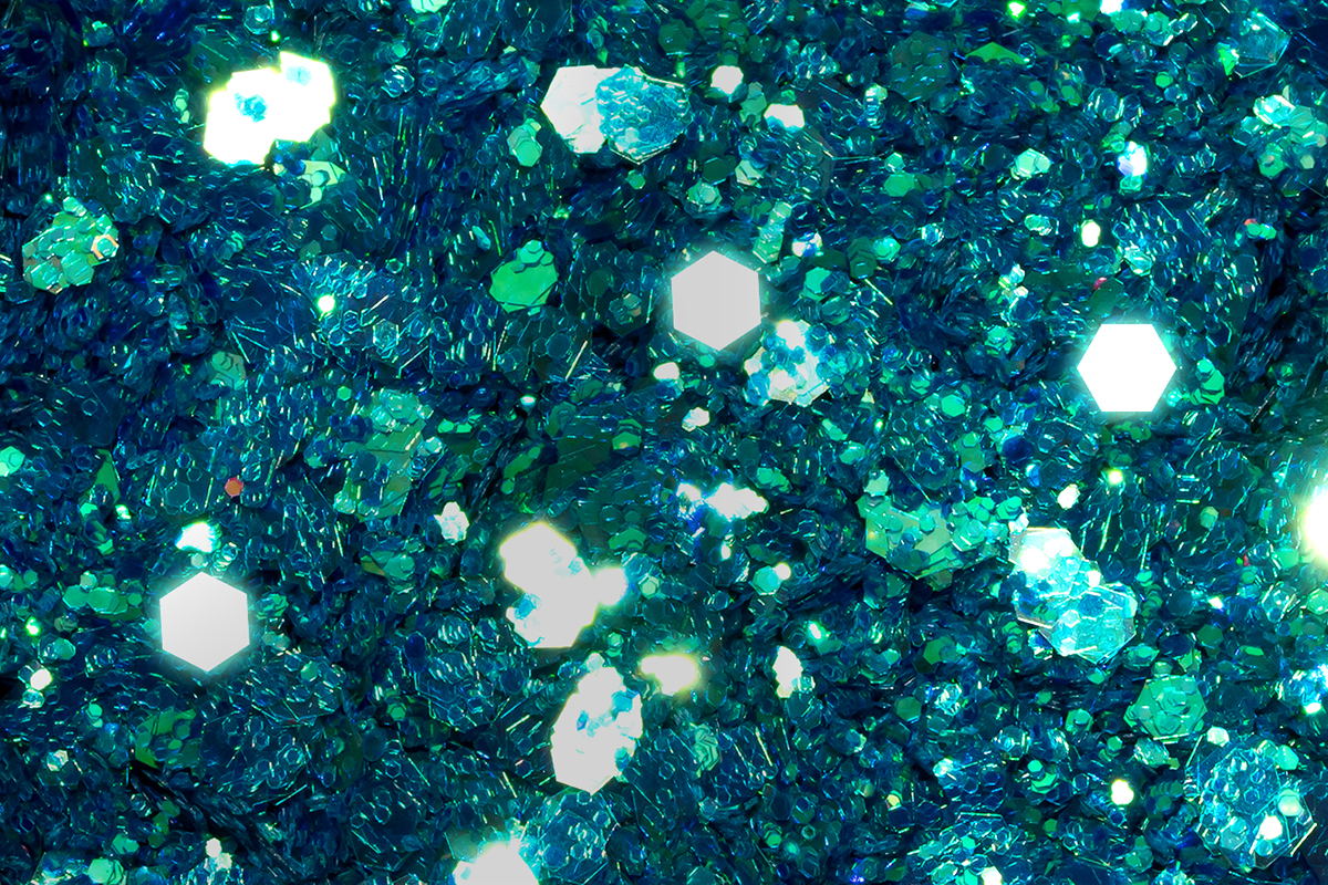 Jolifin LAVENI Glitterpuder - ocean smaragd