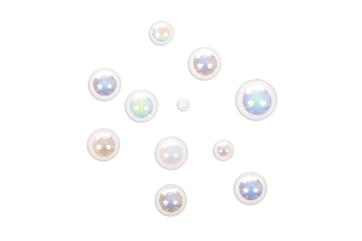 Jolifin half pearl display - white