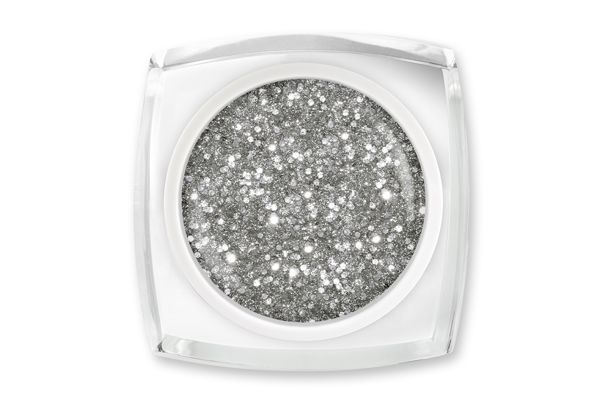 Jolifin LAVENI Colour Gel - diamond silver Glitter 5ml