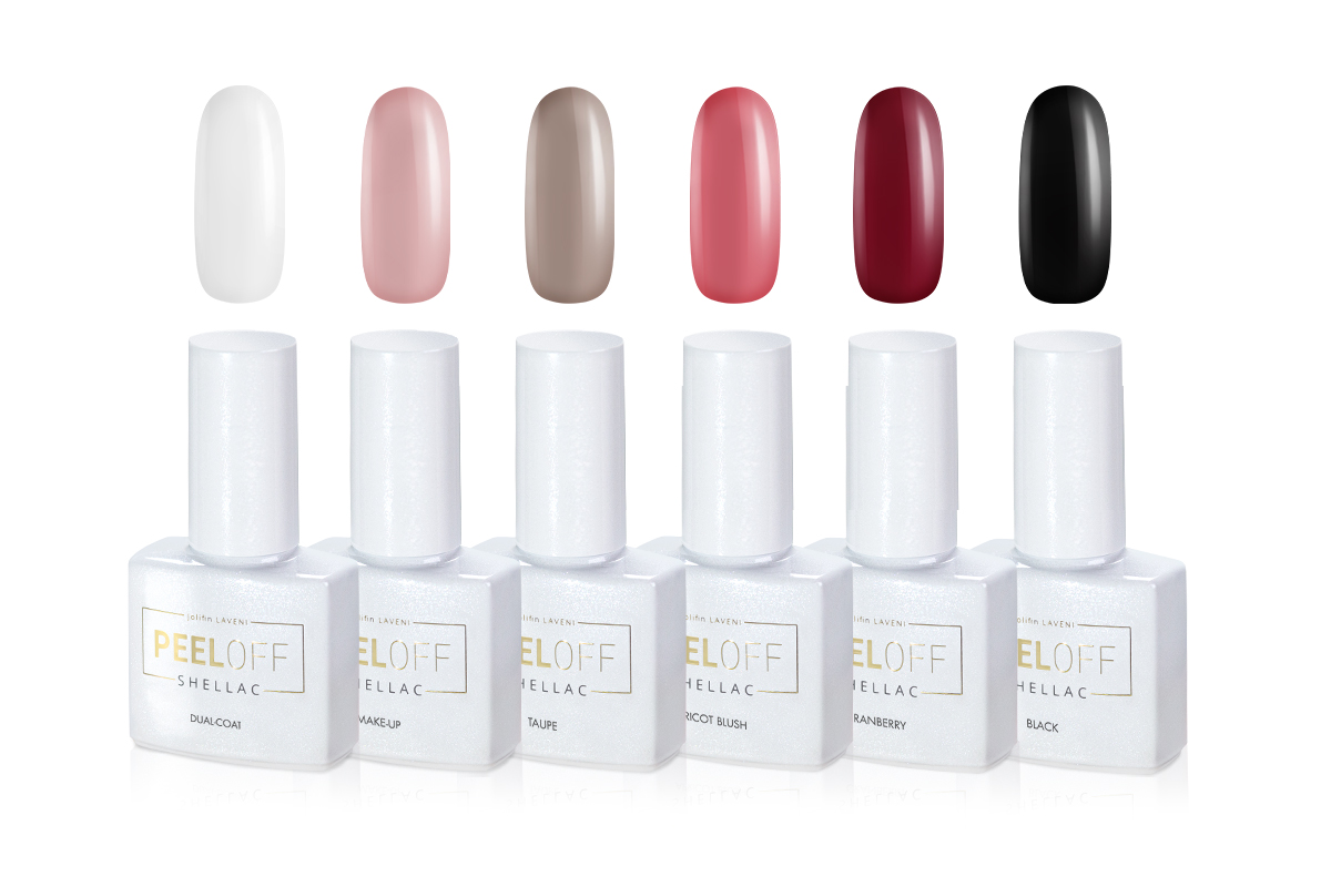 Jolifin LAVENI Shellac PeelOff Starter-Set - M - Mini Gerät 