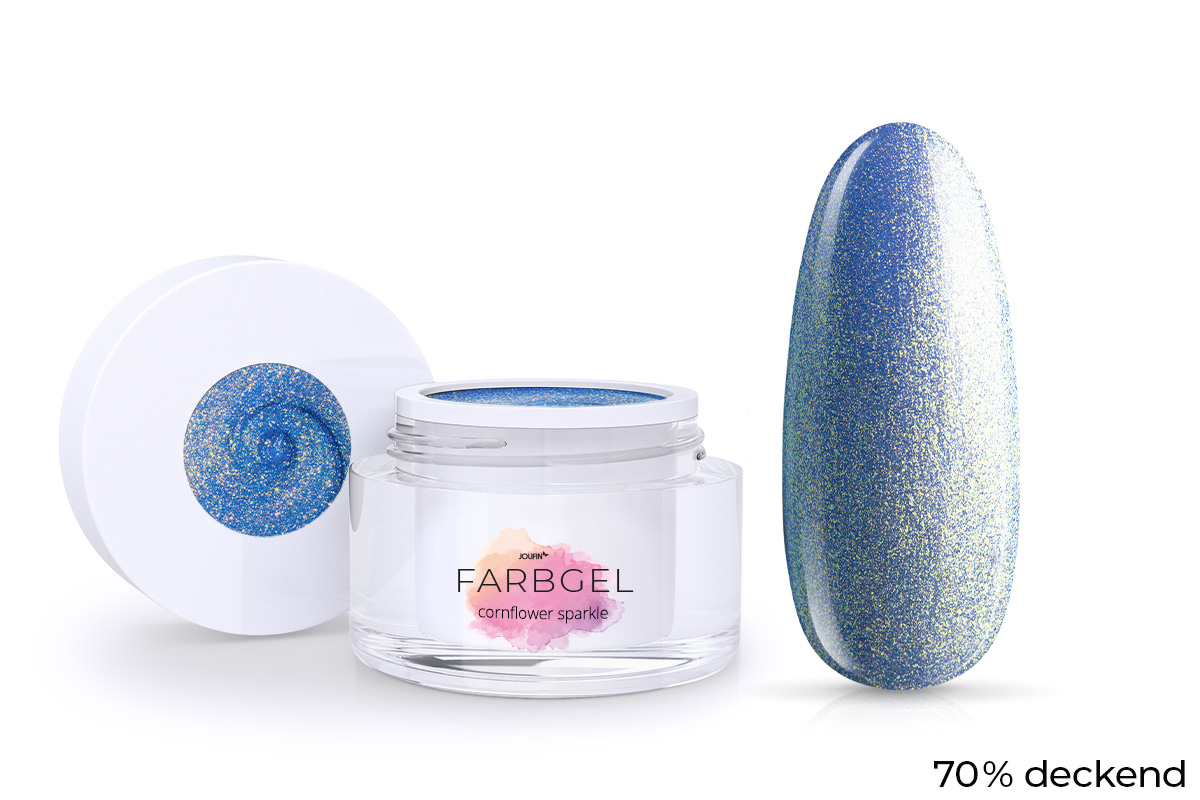Jolifin Farbgel cornflower sparkle