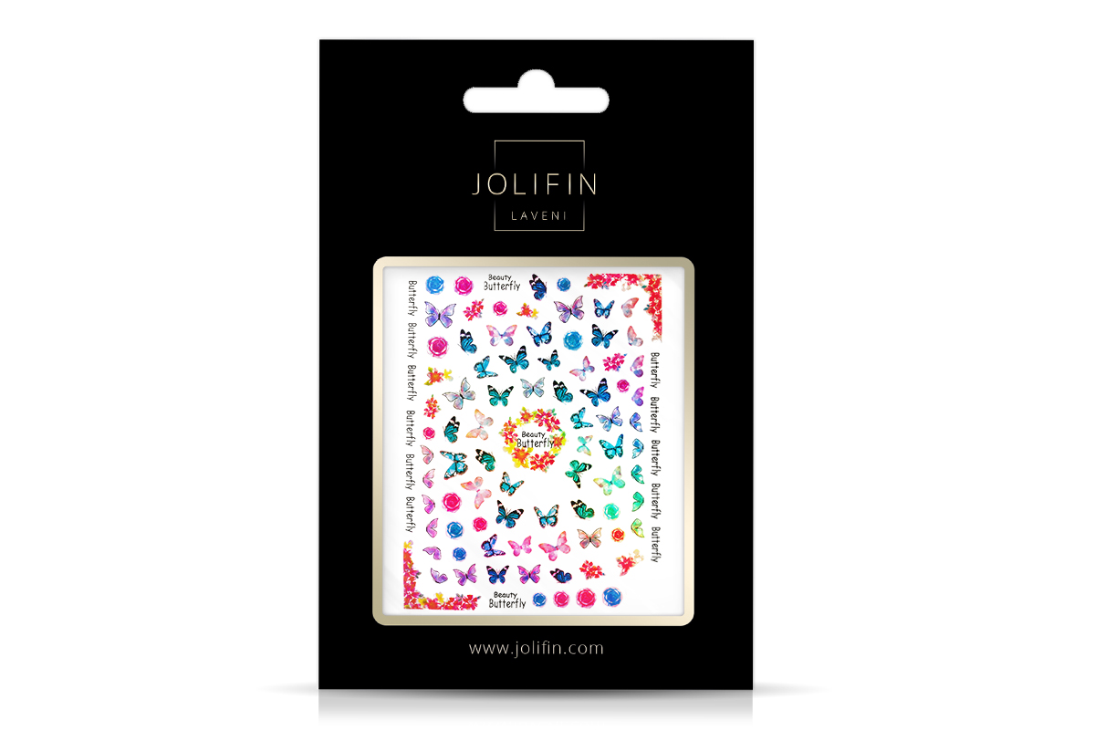 Jolifin LAVENI XL Sticker - Butterfly Hologram No. 5