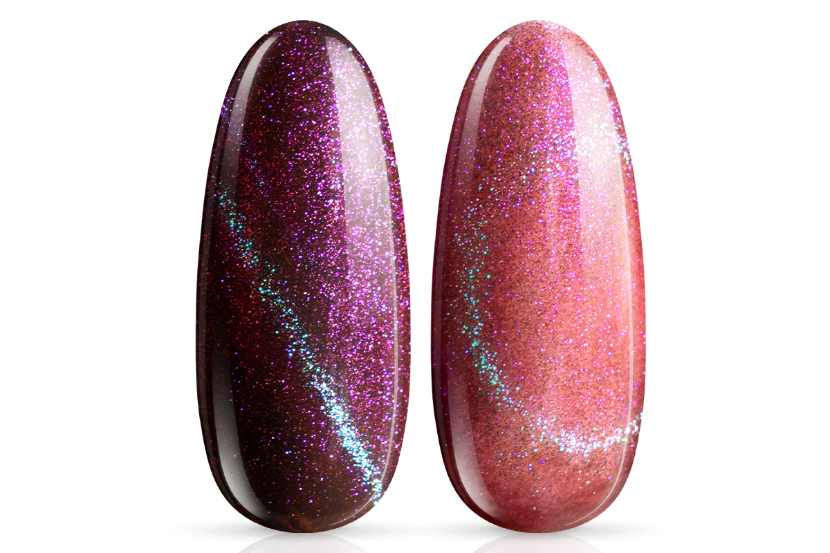 Jolifin LAVENI Shellac - Cat-Eye 9D wild berry galaxy 10ml
