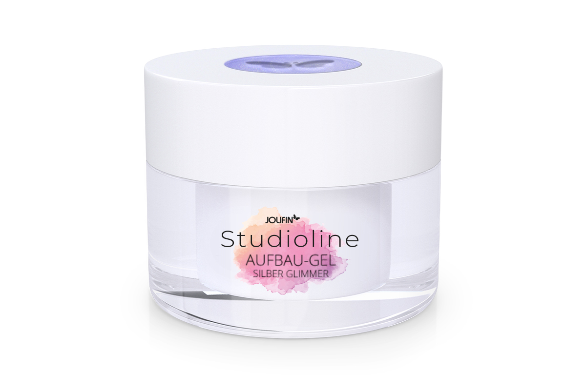 Jolifin Studioline - Build-up gel silver mica 15ml