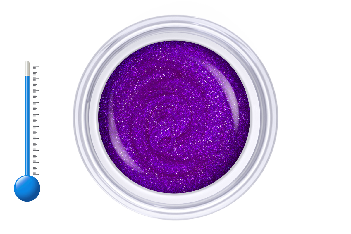 Jolifin Thermo colour gel purple pink glimmer 5ml