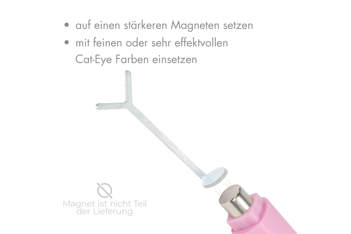 Jolifin Metallplatte für Cat-Eye Magnet - Herzform