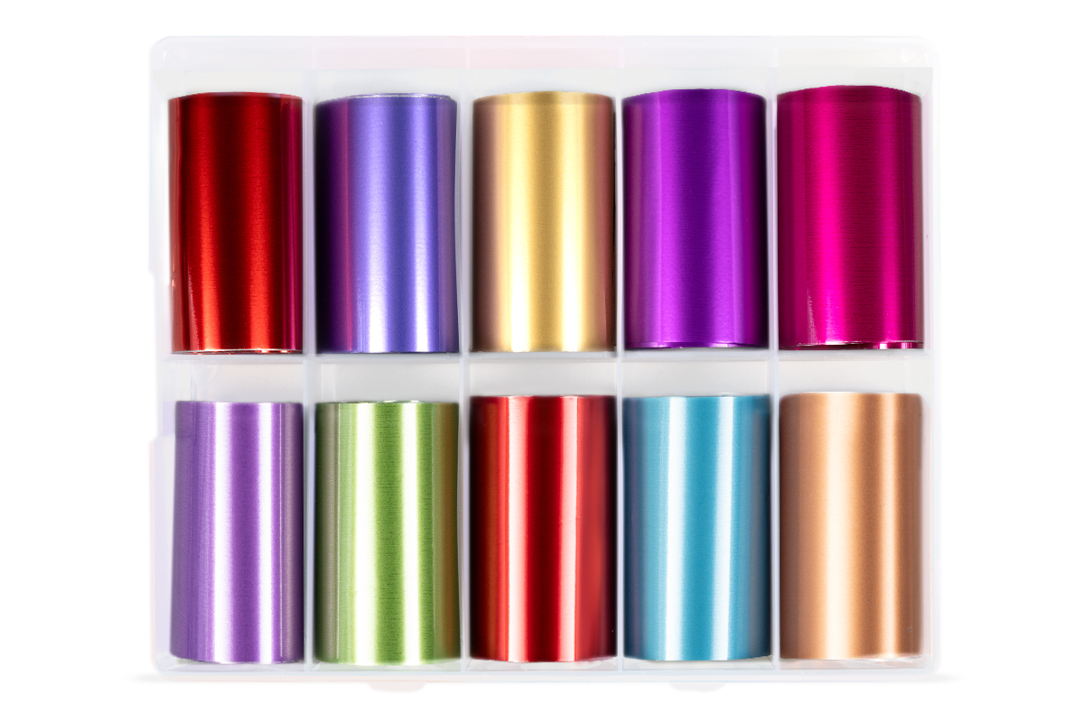 Jolifin Transfer-Nagelfolien Box - metallic Mix
