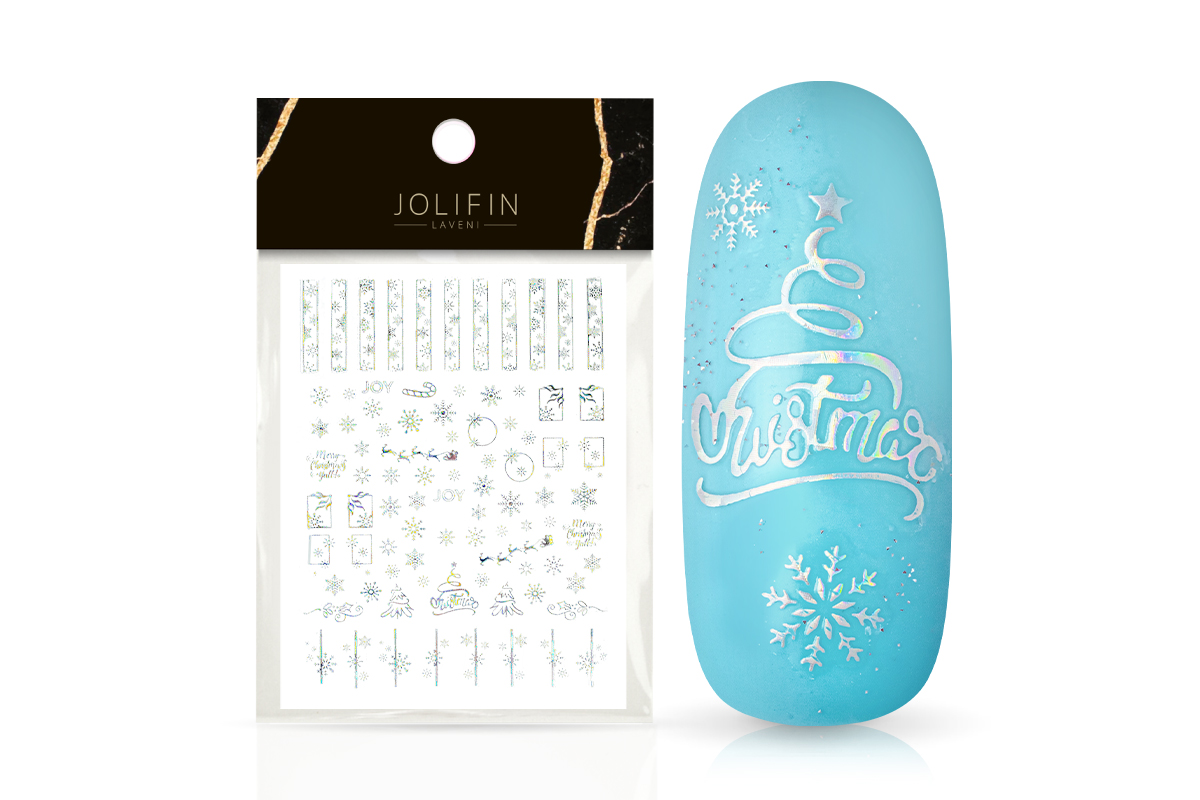 Jolifin LAVENI XL Sticker - Hologramm Christmas Nr. 6