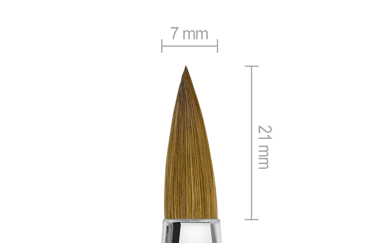 Jolifin Crystal Pink Acrylic Brush - Size 8