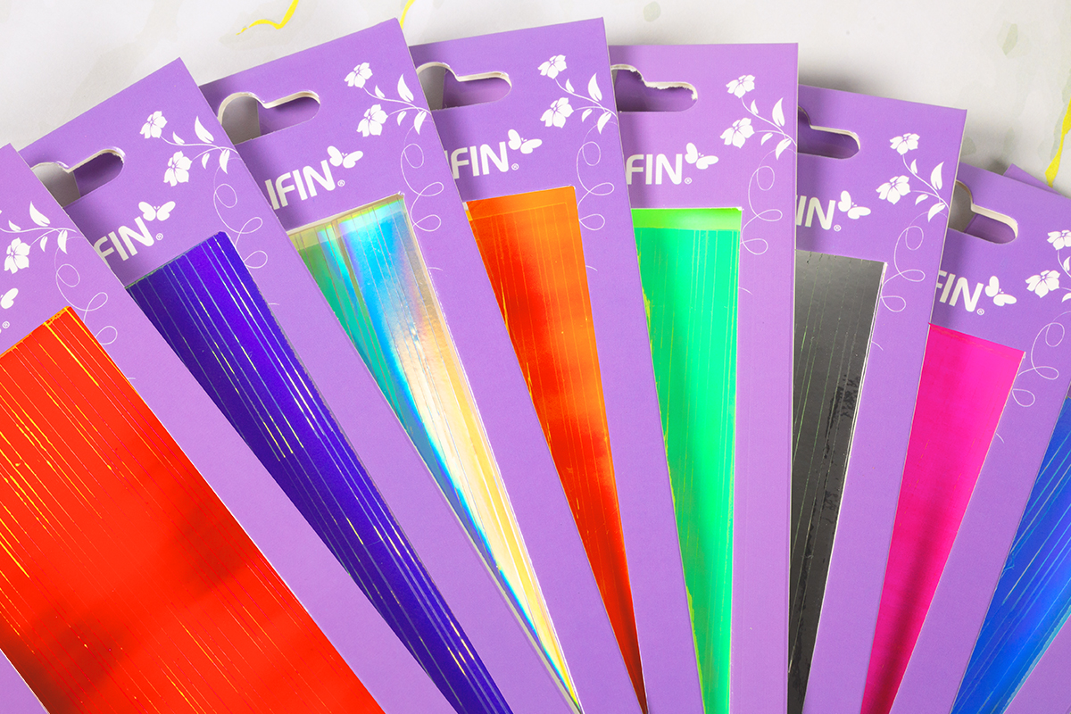 Jolifin Mermaid Sticker - Stripes sunset