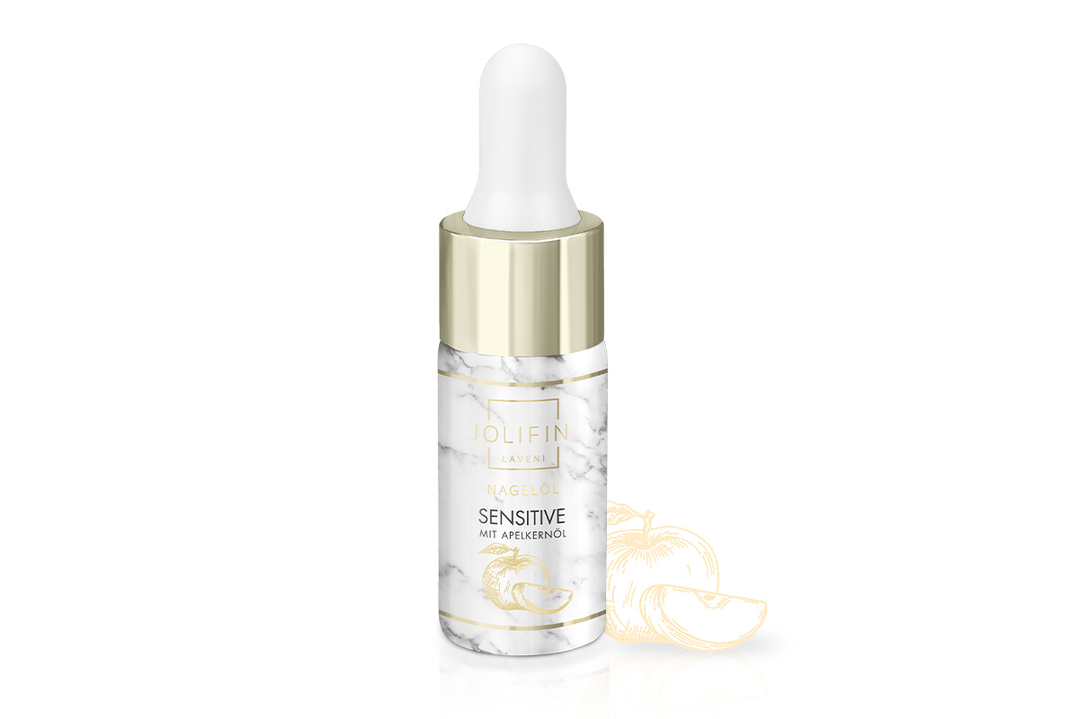 Jolifin LAVENI PRO Nagelöl - sensitive mit Apfelkernöl 10ml