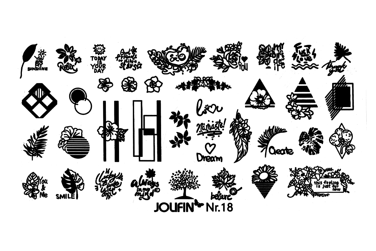 Jolifin Stamping Stencil No. 18