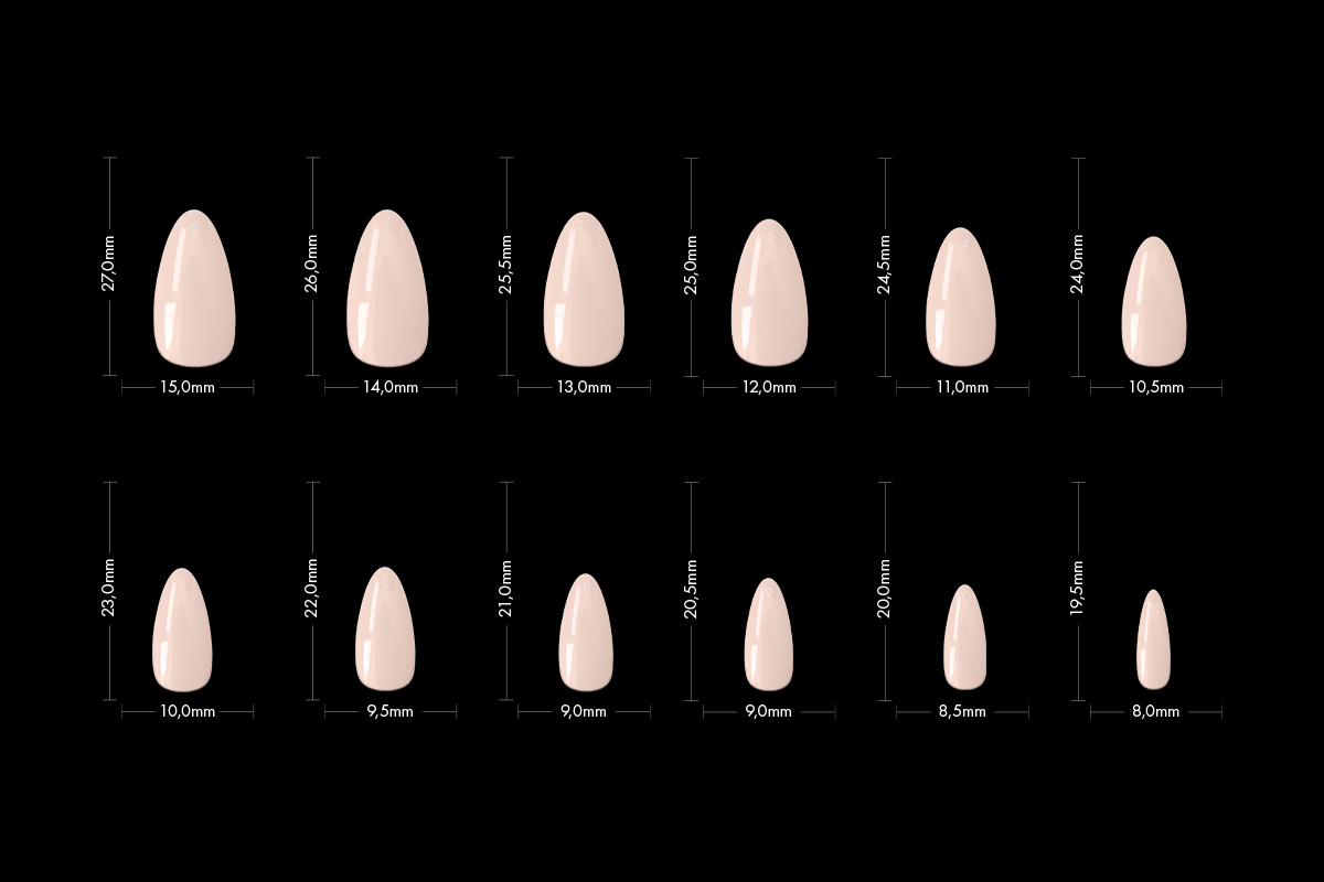 Jolifin 120 Tipbox Press-On oval almond milky nude