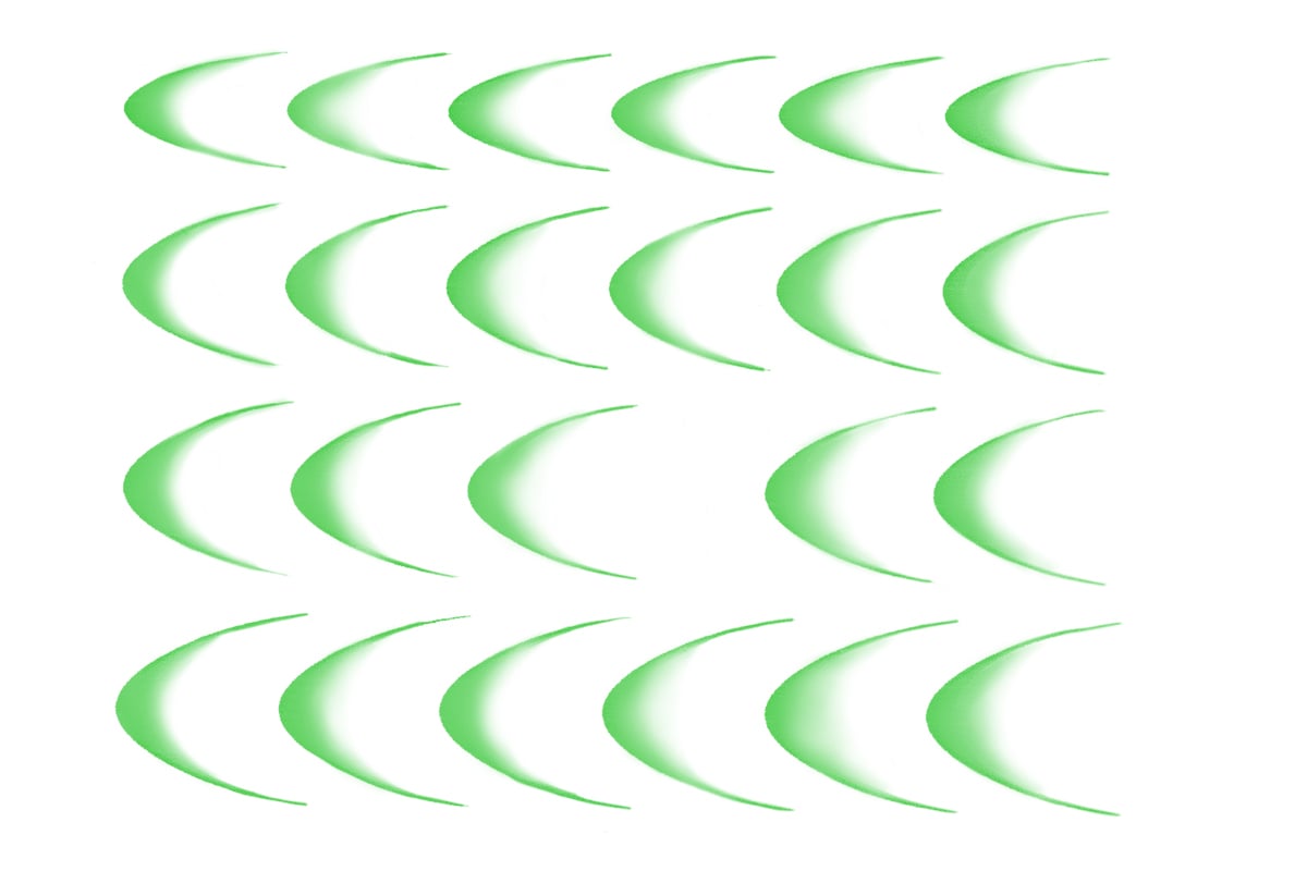 Jolifin LAVENI XL Sticker - Ombre French II green