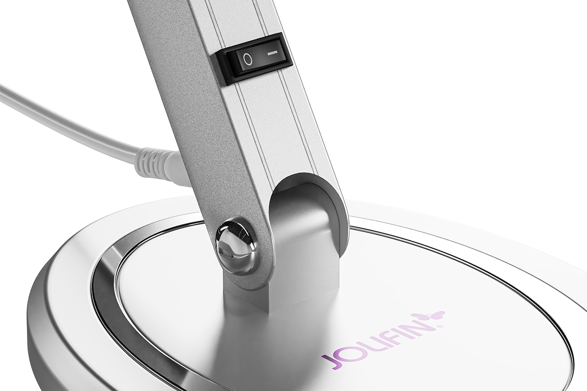 Jolifin Studio-Arbeitsplatzleuchte LED silber 