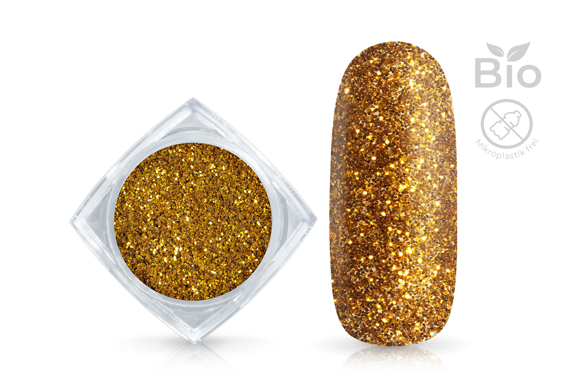 Jolifin Bio Glitterpuder - dark gold