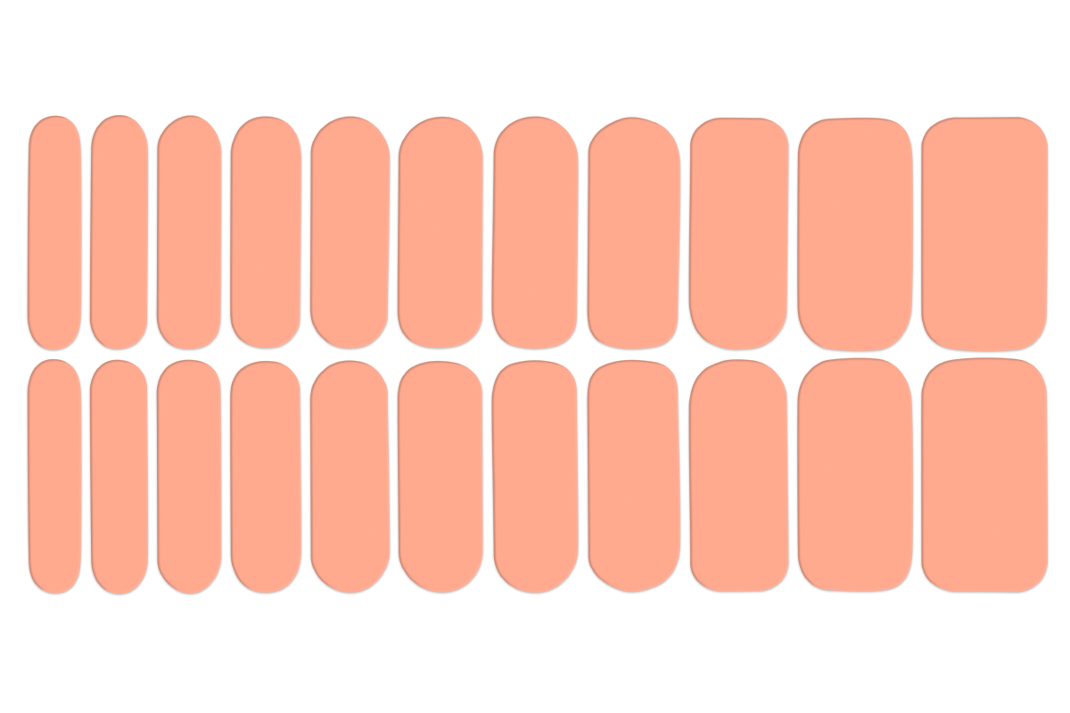 Jolifin LAVENI Nagellack-Wraps - apricot