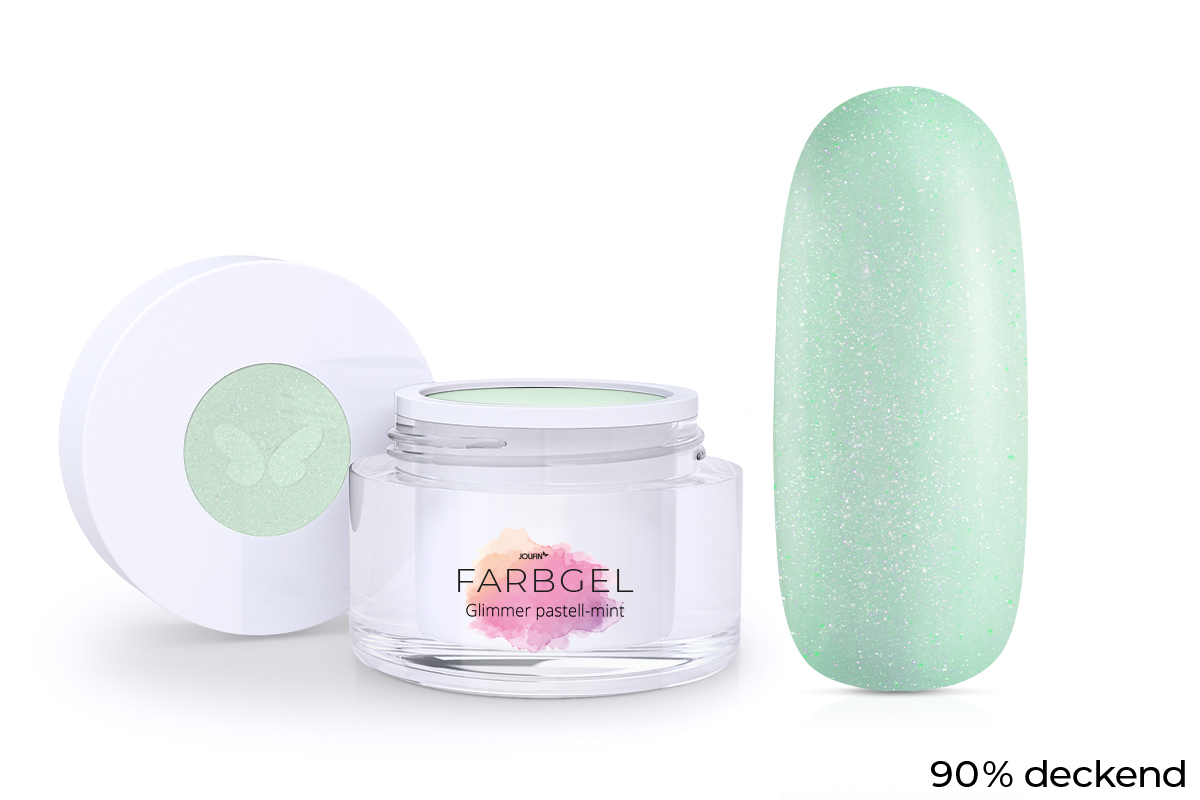 Jolifin Colour Gel Glimmer pastel mint 5ml