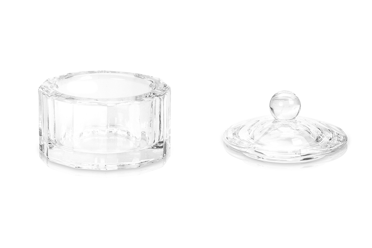 Jolifin glass container square with lid