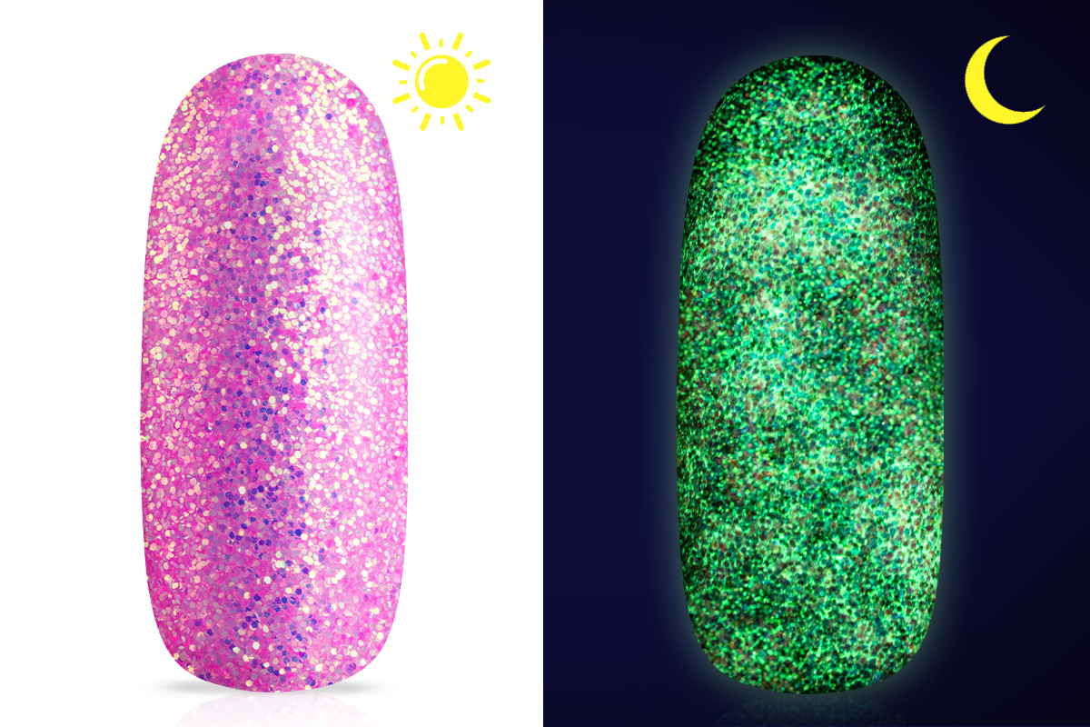Jolifin Nightshine glitter powder - dragonfruit pink