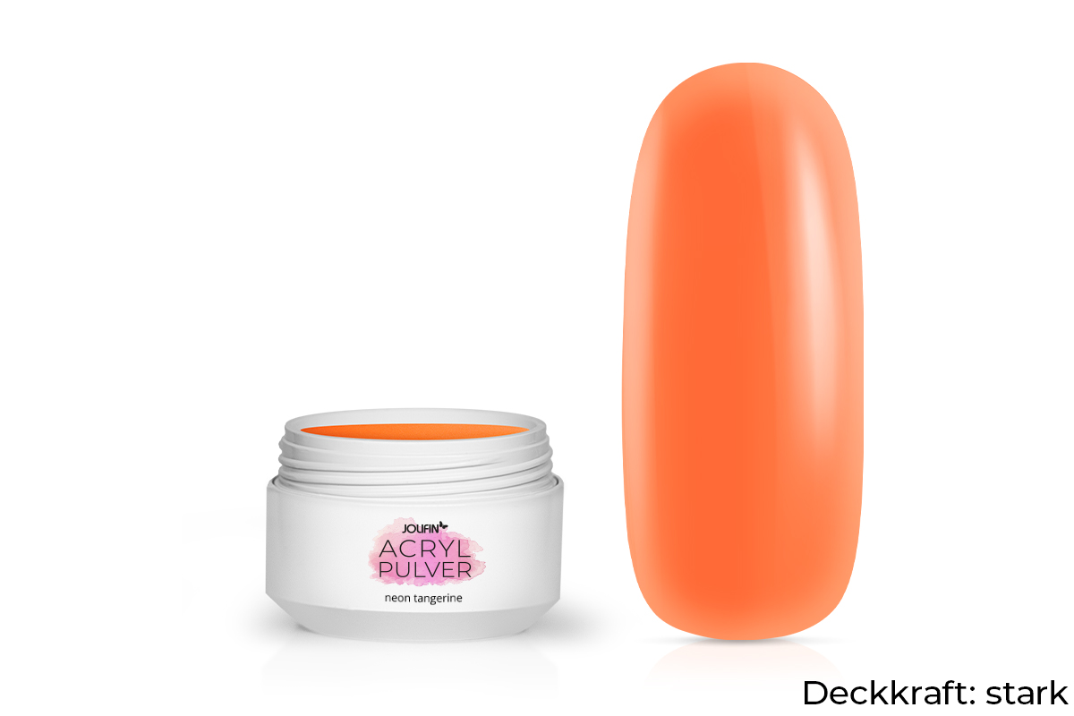 Jolifin acrylic colour powder - neon tangerine 5g