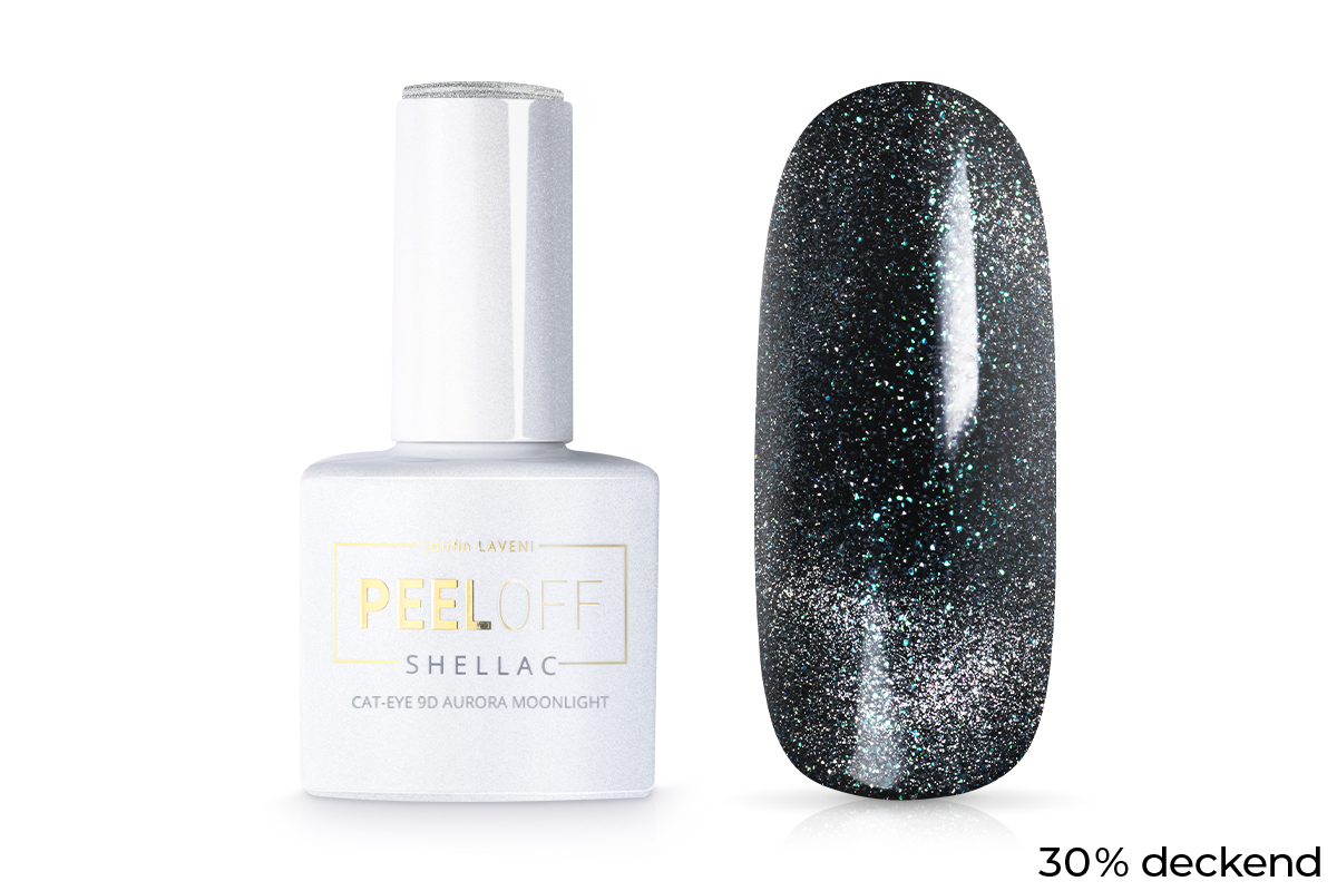 Jolifin LAVENI Shellac PeelOff - Cat-Eye 9D aurora moonlight 10ml