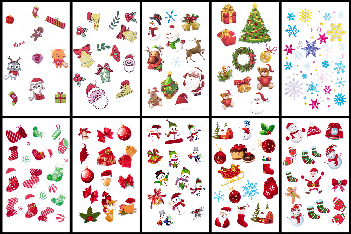Jolifin Transfer Nail Foil Box - Christmas Mix
