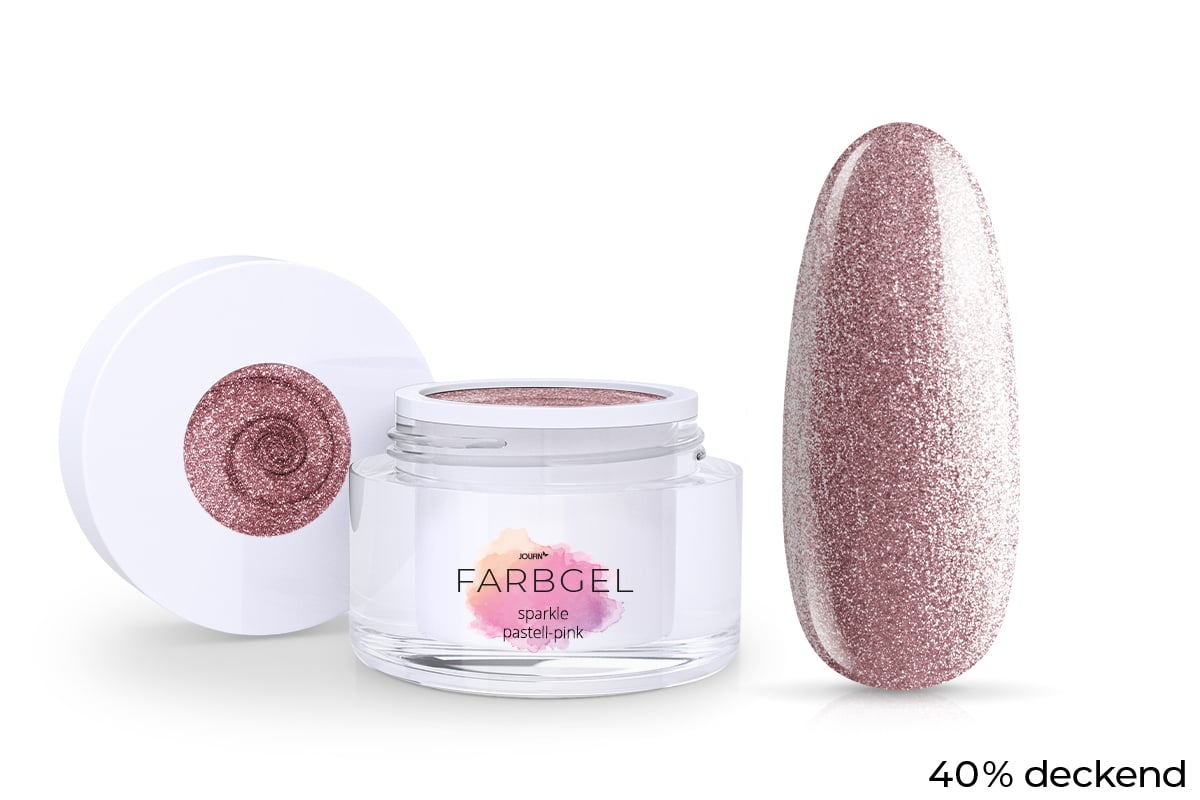 Jolifin Farbgel sparkle pastell-pink 5ml